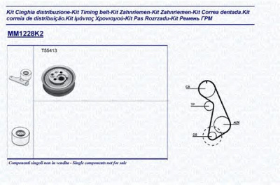 MAGNETI MARELLI 341312281102 -  Комплект ремня ГРМ